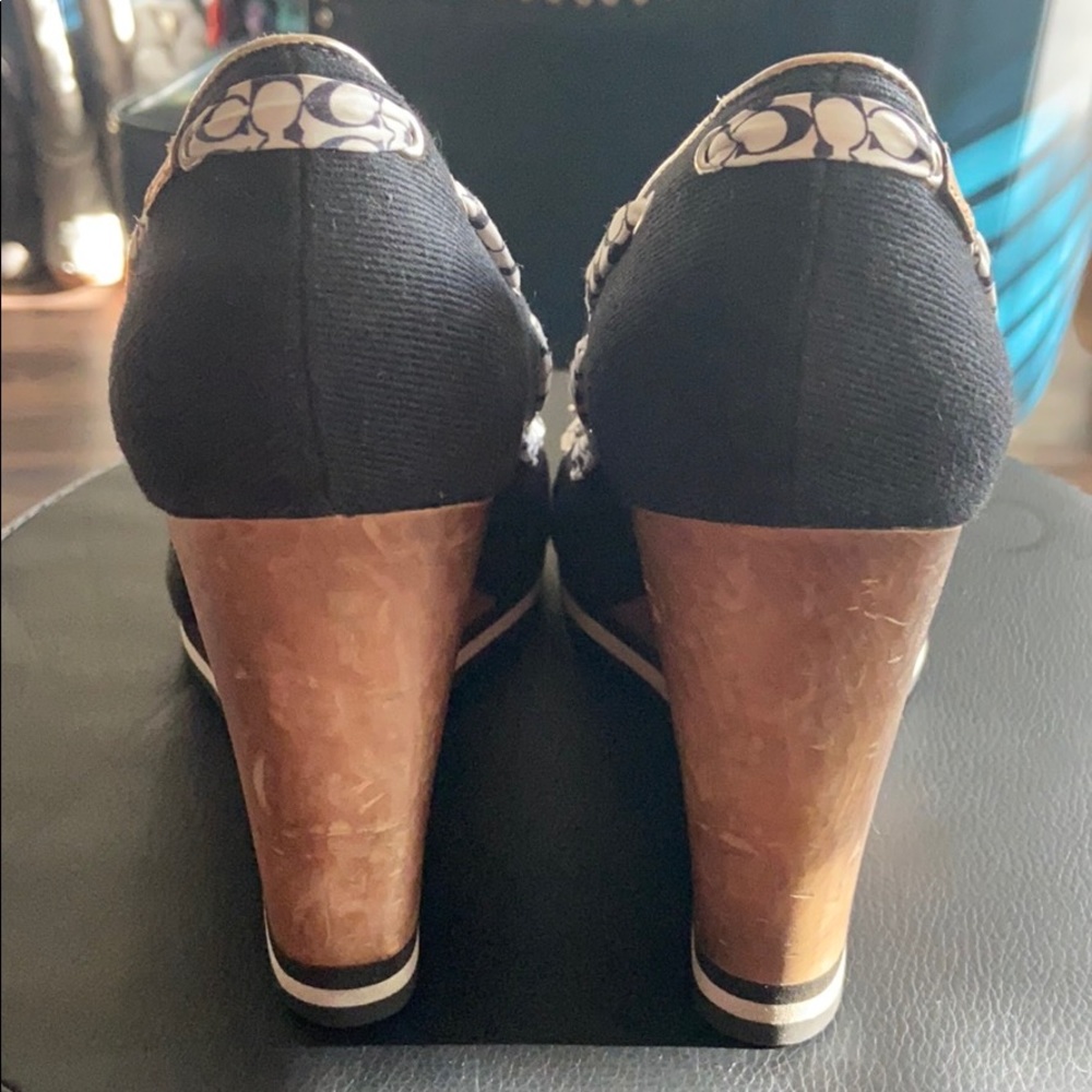 Coach Open Toe Wedges - Picture 4 of 4